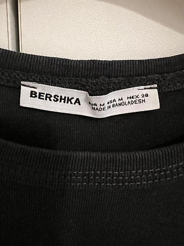 cins sumka: Bershka uzunqollu qısa köynək (crop top) - Brend: Bershka - Ölçü: M — 2