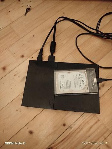 iphone 3 pro: PlayStation 2 Slim (PS2) oyun konsolu + xarici USB sərt disk 500GB - — 1