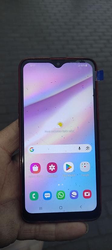 Samsung Galaxy A01 Core, rəng - Qırmızı, Barmaq izi