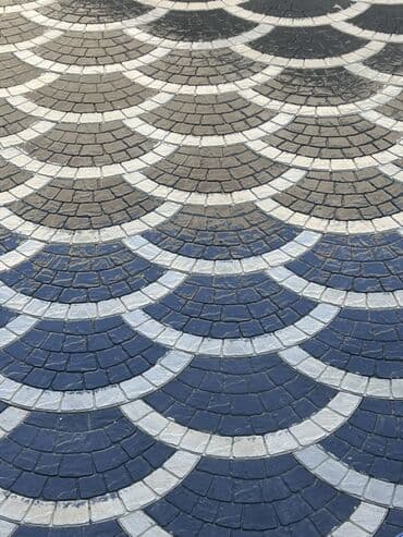 Жидкие обои: Təsvir: - Dekorativ səki-daşı (paver) örtüyü – yarımdairəvi — 3