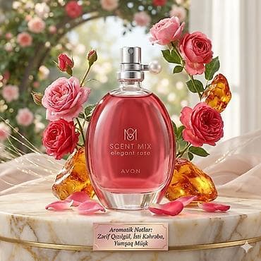 kişi ucun əl cantaları: AVON Scent Mix Elegant Rose – qadınlar üçün zərif gül ətri. - Əsas — 1