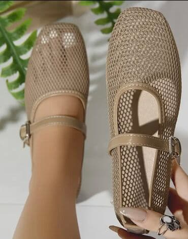 Tuflilər, Ölçü: 40, rəng - Bej, Yeni