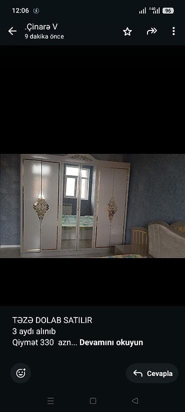 madeyra dolablar: TƏZƏ DOLAB SATILIR 3 aydı alınıb Qiymət 330 azn 6 qapılı ünvana — 1