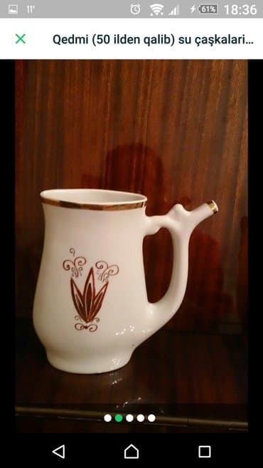 qedmi qablar: Fincanlar, rəng - Ağ, Keramika, 1 əd, 250 ml, Rusiya — 1