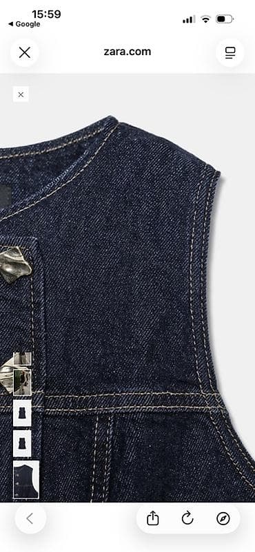 baş geyimi: Jilet, Zara, XS, rəng - Göy — 4