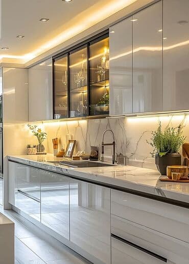 soft home: Sifarişlə mətbəx dəsti, Özü çəkən petlələr, MDF — 9