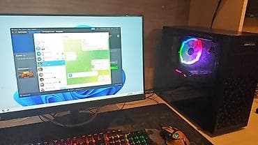 Masaüstü kompüterlər və komponentlər: Core i5 10400F ( 10cu nesil ) Asrock H410 plata DDR4 16GB ram SSD — 1