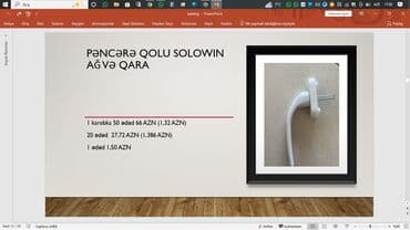 Məhsul: Pəncərə qolu və aksesuarları - Solowin pəncərə qolu – ağ və