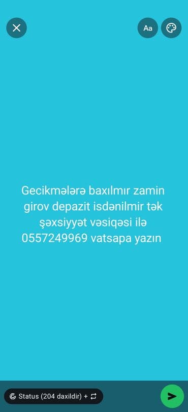 DİQQƏT KREDİT VERİLİR AZPAY Kredit Xidməti Hörmətli müştərilər!