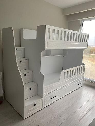 Для девочки и мальчика, Новый, Кровать, С выдвижными ящиками — 1