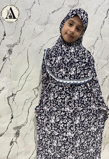 Donlar: Uşaq üçün çiçək naxışlı namaz dəsti - İki hissədən ibarət komplekt — 4