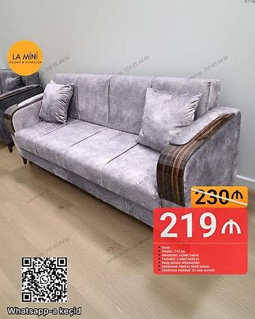 mini divanlar: Divan, Açılan, Bazalı, Parça, Şəhərdaxili pulsuz çatdırılma — 1