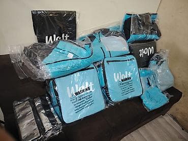 Wolt partnyorları üçün brendli dəst 2 ədəd wolt moped çantası 1 ədəd — 1