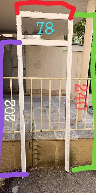 seyfi qapi: Plastik qapı. *Iceri,sola acilir.Sekildeki lekeler asanliqla gedir — 2