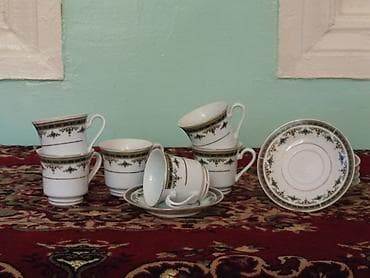 cay dəstləri: Çay dəsti, rəng - Ağ, Farfor — 2