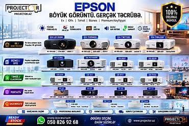 array informatika pdf 2025: Yeni Portativ Proyektor Epson, Ödənişli çatdırılma — 1