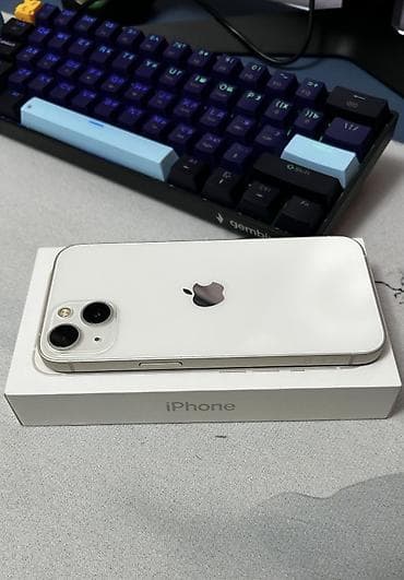 2 ci el iphone kredit: IPhone 13, 128 GB, Ağ, Zəmanət, Simsiz şarj, Face ID — 1