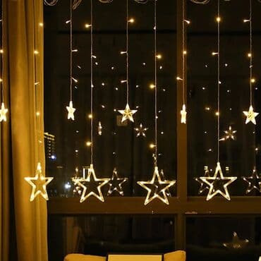 yolka ucuz: Yolka işıqları Sarı yanan pərdə işıq. Ölçü 3 m.×1m. Qiymət: 15azn — 5