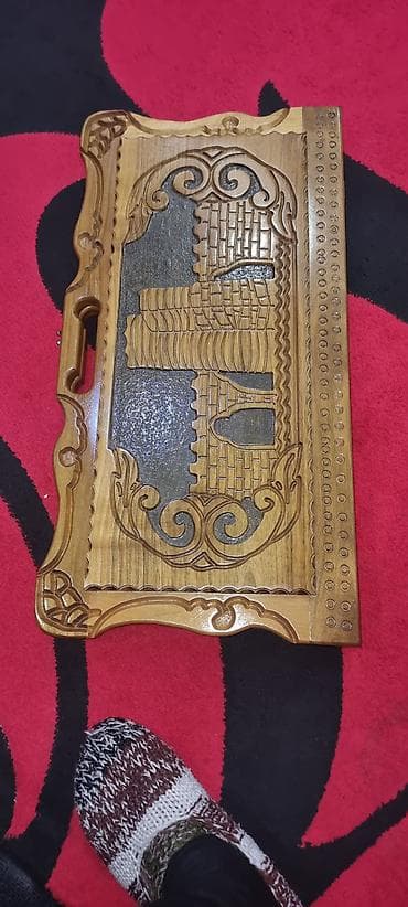 Maskalar, eynəklər: Taxta nərd dəsti - Material: bütöv ağacdan hazırlanmış, laklanmış — 3