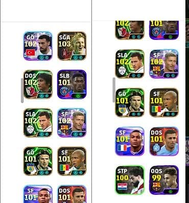 EFootball Mobile hesabı – güclü heyət və yüksək reytinqlər - Oyun — 3