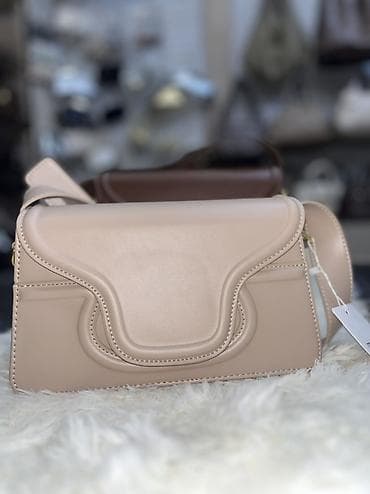 Çantalar: Qadın dəri çiyin çantası – 3 rəng - Rənglər: qara, şokolad qəhvəyi — 2