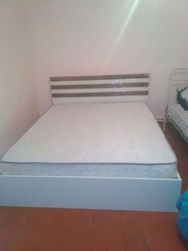 купить двуспальную кровать: Yeni, İkinəfərlik çarpayı, Bazasız, Matras ilə — 1