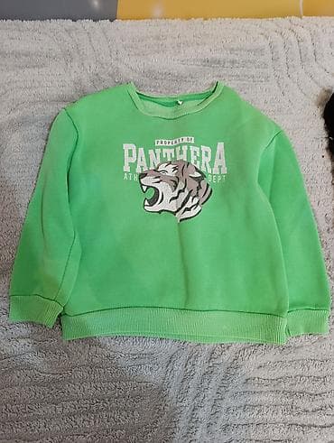 детские спортивные костюмы с принтом: Uşaq svitşotları dəsti - Model 1: Ağ əsaslı, rəngli qollarla. Ön — 3