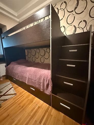 bide: Oğlan və qız üçün, İşlənmiş, Çarpayı, Matras ilə, Siyirməli, Laminat — 2