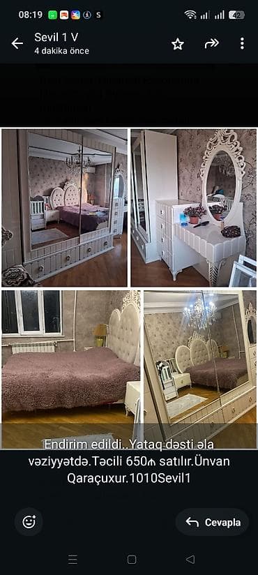 lalafo bishkek: Endirim edildi. Yataq dəsti əla vəziyyətdə.Təcili 650₼ satılır.Ünvan — 1