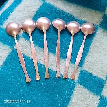 heinz kaşa: Melxiyor qablaşdırma dəsti – 6 ədəd balaca qaşıq - Material: mis — 2