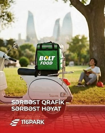 Moto-kuryer tələb olunur, Gündəlik ödəniş, 1 ildən az təcrübə