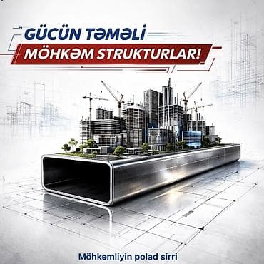 Düzbucaqlı, Dəmir Profil, şveller, 40x20 mm, Qalınlıq: 3 mm, Yeni, Pulsuz çatdırılma