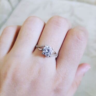 qaş sabitləyici: Nişan, Üzük, Sarı qızıl, 585 Əyar — 1