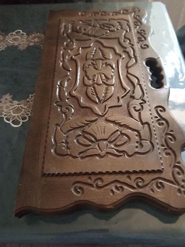 Ağacdan əl işı nərd taxtası - Material: keyfiyyətli bərk ağac -