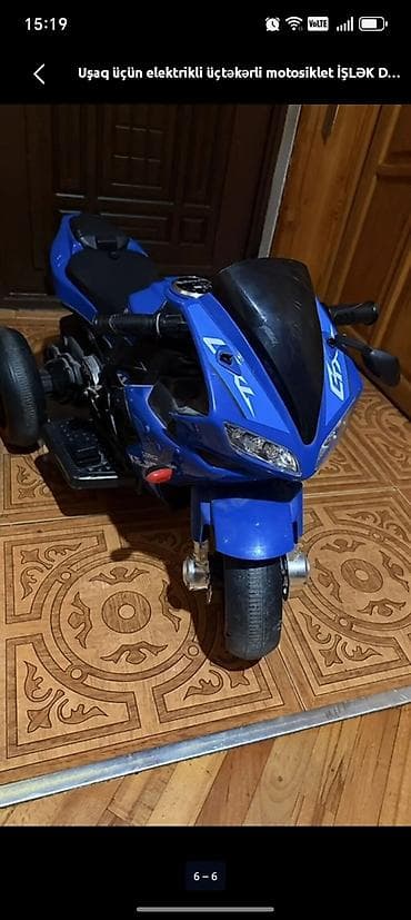 Uşaq üçün elektrikli üçtəkərli motosiklet qiymət sondur yaş hədisi 4 5 at lalafo.az Uşaq üçün elektrikli üçtəkərli motosiklet qiymət sondur yaş hədisi 4 5