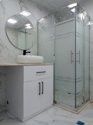 moydadır sederek: Bu dəbli vanna otağı dəsti, müasir dizaynı ilə seçilir. Dəstə güzgülü — 7