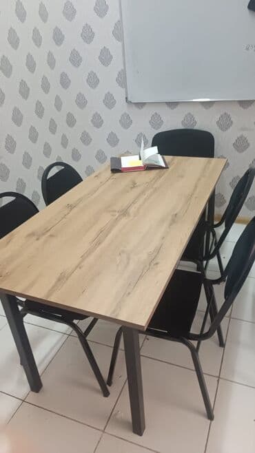 endirimde olan mebeller: Yeni, Kvadrat masa, 4 stul, Açılmayan, Stullar ilə, Dəri, Azərbaycan — 4