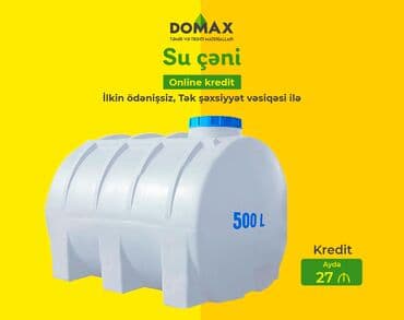 купить пластиковый бак для воды: Bak, Plastik, 500 l l, Yeni, Pulsuz çatdırılma — 1