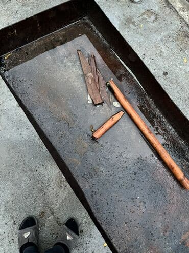 Quruducular: Metall manqal/şiş kabab üçün soba - Material: qalın metal sac — 3