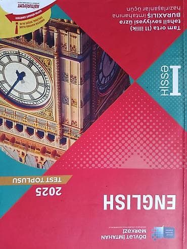 repetitor elanlari: Ingilis dili test toplusu 1ci hissə 2025 — 1