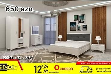 İkinəfərlik çarpayı, Dolab, Termo, 2 tumba, Azərbaycan, Yeni — 1