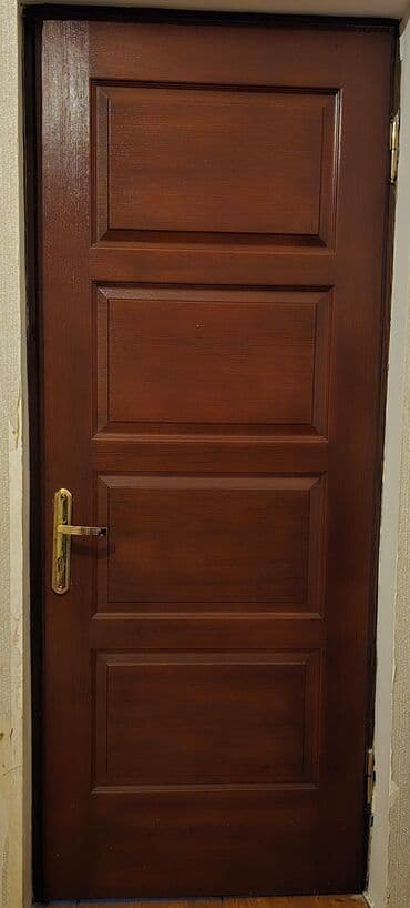 İşlənmiş Otaq qapısı 90x210 sm Çərçivə ilə, Zəmanətsiz, Ünvandan götürmə, Ödənişli çatdırılma