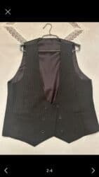 kisi pencekleri: Kişi kostyumu – 2 parça (jaket və şalvar) - Rəng: tünd boz, incə — 11