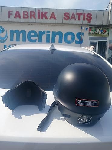 sak mator: Bell motosiklet dəbilqəsi – qara rəng, yarım (half-helmet) model — 6