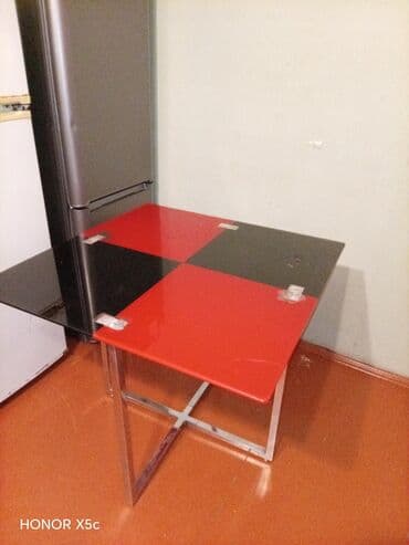 Opel: Mətbəx masası, Açılmayan, Şüşə, Kvadrat masa — 3