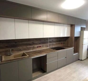 xaş sifarişi: Sifarişlə mətbəx dəsti, Özü çəkən petlələr, MDF, Kredit yoxdur, Pulsuz çatdırılma — 1