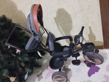 amortizator velosiped: Uşaq üçtəkərli velosipedi – valideyn idarəetmə tutacağı və iri günlüyü — 3