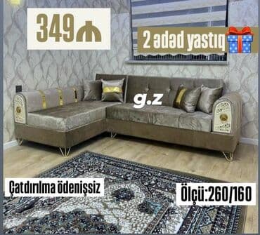 Künc divan, Açılmayan, Bazasız, Parça, Pulsuz çatdırılma — 1