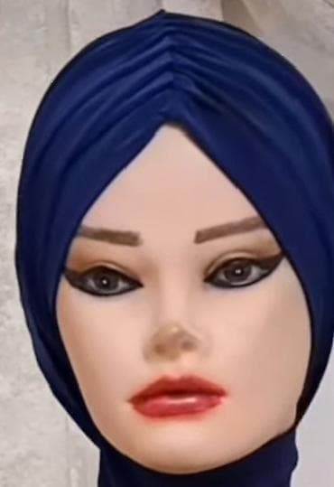 hicab az: Qadınlar üçün hazır türban/şərf dəsti - Model: üst hissədə qat-qat — 1