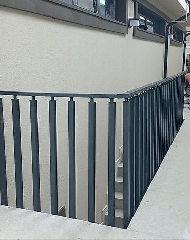 Metall məhəccər/balustrada - Material: keyfiyyətli polad/profil